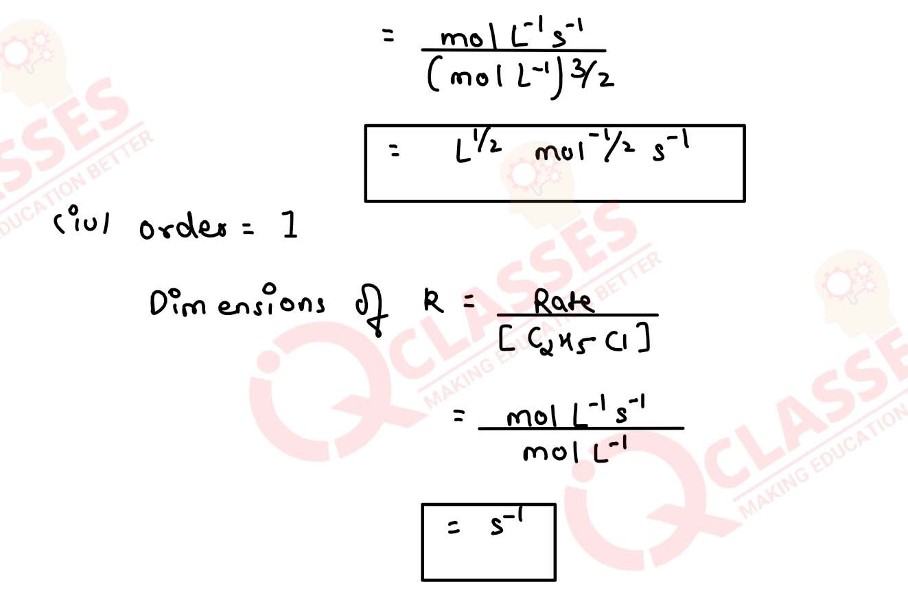 Class12 CBSE Chemistry Chapter Chemical Kinetics Exercise